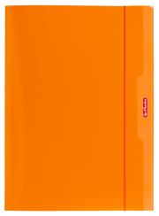 Okładka książki Teczka A4 z gumką pomarańczowa