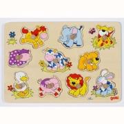 Opakowanie Układanka z uchwytami Małe zwierzątka