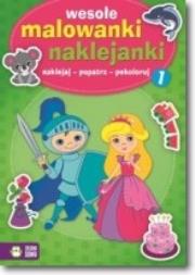 Okładka książki Wesołe malowanki Naklejanki 1
