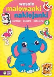 Okładka książki Wesołe Malowanki Naklejanki 4