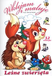 Okładka książki Wklejam i maluję - Leśne zwierzęta