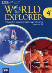World Explorer 4 SB + CD NE. Autor: Heath Jennifer, Michelle Crawford, Mrozik-Jadacka Marta. Dadada.pl Okładka książki World Explorer 4 SB + CD NE