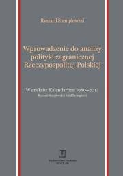 Okładka książki Wprowadzenie do analizy polityki zagranicznej Rzeczypospolitej Polskiej
