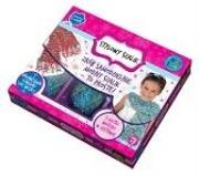 Opakowanie Zestaw do robótek na krośnie- szalik niebieski