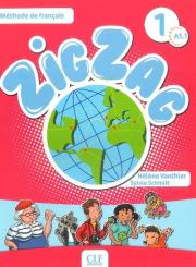 Zig Zag 1 A1.1 Podręcznik +CD. Autor: Vanthier Helene, Schmitt Sylvie. Dadada.pl Okładka książki Zig Zag 1 A1.1 Podręcznik +CD