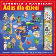 Okładka książki Atlas dla dzieci. Edukacja z magnesami