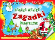 Bardzo wesołe zagadki świąteczne. Autor: OPRACOWANIE  ZBIOROWE. Dadada.pl Okładka książki Bardzo wesołe zagadki świąteczne