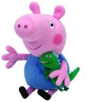 Okładka książki Beanie Babies Peppa Pig - George średni