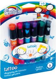 Opakowanie Długopis do tatuażu 6 kolorów