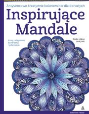 Inspirujące mandale Antystresowe kreatywne kolorowanie dla dorosłych. Autor: Harper Valntina. Dadada.pl Okładka książki Inspirujące mandale Antystresowe kreatywne kolorowanie dla dorosłych