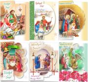 Opakowanie Karnet B6 Boże Nar. Wycinany Religia (10sz) MIX