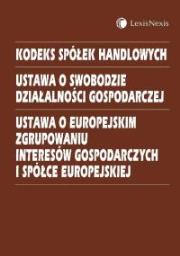 Opakowanie Kodeks spółek handlowych Ustawa o swobodzie działalności gospodarczej Ustawa o europejskim zgrupowaniu interesów gospodarczych i spółce europejskiej