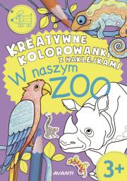Kolorowanka W naszym ZOO. Autor: praca zbiorowa. Dadada.pl Okładka książki Kolorowanka W naszym ZOO