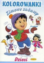 Okładka książki Kolorowanka. Zimowe zabawy - Dzieci