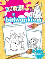 Okładka książki Koloruj z bałwankiem