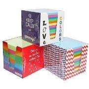 Opakowanie Kostka papierowa kolor intensywny 9x9x9 cm