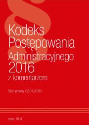Okładka książki KPA z komentarzem 2016