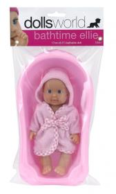 Opakowanie Lalka bobas Bathtime Ellie do kąpieli 17 cm różowa