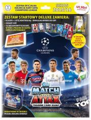 Opakowanie Liga Mistrzów - zestaw startowy delux z puszką (36 kart+albu