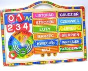 Magnetyczny kalendarz drewniany. Wydawca: Playme. Dadada.pl Opakowanie Magnetyczny kalendarz drewniany