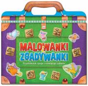 Okładka książki Malowanki i zgadywanki. Przedszkolak rysuje i rozwiązuje zadania