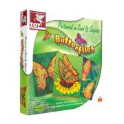 Opakowanie Motyle zdobione piaskiem i cekinami