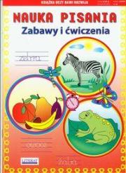 Nauka pisania. Zabawy i ćwiczenia. Zebra. Autor: Opracowanie zbiorowe. Dadada.pl Okładka książki Nauka pisania. Zabawy i ćwiczenia. Zebra