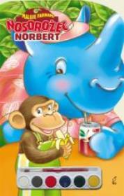 Okładka książki Nosorożec Norbert  - maluję farbami Wilga