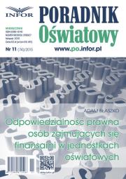 Opakowanie Odpowiedzialność prawna osób zajmujących się finansami w jednostkach oświatowych