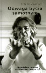 Odwaga bycia samotnym. Autor: U. G. Krishnamurti. Dadada.pl Okładka książki Odwaga bycia samotnym