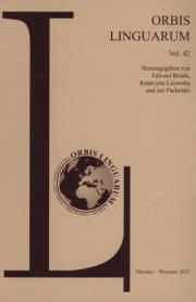 Okładka książki Orbis Linguarum Vol. 42