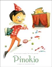 Pinokio. Autor: Francesca Rossi (ilustr.). Dadada.pl Okładka książki Pinokio