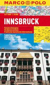 Plan Miasta Marco Polo. Innsbruck. Autor: Opracowanie zbiorowe. Dadada.pl Okładka książki Plan Miasta Marco Polo. Innsbruck