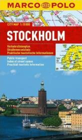 Plan Miasta Marco Polo. Stockholm. Autor: Opracowanie zbiorowe. Dadada.pl Okładka książki Plan Miasta Marco Polo. Stockholm