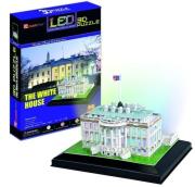 Opakowanie PUZZLE 3D LED BIAŁY DOM 56 EL.