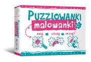 Puzzlowanki malowanki. Maluj. Układaj. Zmazuj. Autor:   Praca zbiorowa. Dadada.pl Okładka książki Puzzlowanki malowanki. Maluj. Układaj. Zmazuj