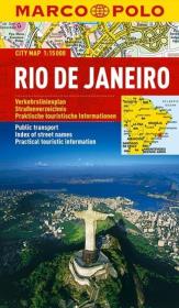 RIO DE JANEIRO PLAN MIASTA 1:15 000 LAMINOWANA-MARCO POLO. Autor: Opracowanie zbiorowe. Dadada.pl Okładka książki RIO DE JANEIRO PLAN MIASTA 1:15 000 LAMINOWANA-MARCO POLO