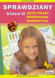 Sprawdziany J.polski, Środowisko, Mat. kl.2 w.2015. Autor: Guzowska Beata, Kowalska Iwona. Dadada.pl Okładka książki Sprawdziany J.polski, Środowisko, Mat. kl.2 w.2015