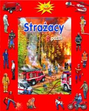Okładka książki Strażacy. 8 puzzli