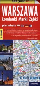Okładka książki Warszawa, Łomianki, Ząbki 1:26 000. Plan miasta