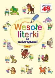 Wesołe literki ze zwierzętami. Autor: Il. Mariola Budek. Dadada.pl Okładka książki Wesołe literki ze zwierzętami