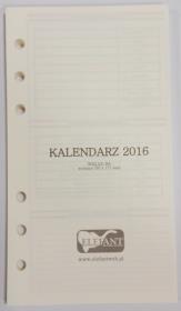 Opakowanie Wkład kalendarzowy B6 2022 tygod. ELEFANT