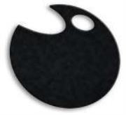 Opakowanie Wstążka filcowa 0,5cm x 6m czarna (13szt) MONA