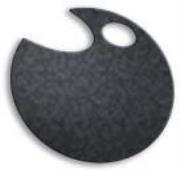 Opakowanie Wstążka filcowa 0,5cm x 6m szara (13szt) MONA