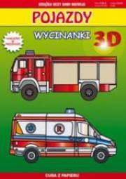 Wycinanki 3D. Pojazdy. Autor: Tonder Krzysztof. Dadada.pl Okładka książki Wycinanki 3D. Pojazdy