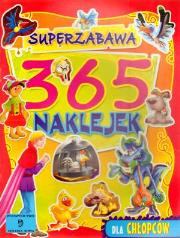 Okładka książki 365 naklejek dla chłopców. Superzabawa