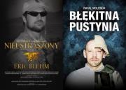 Błękitna pustynia / Nieustraszony. Autor: Molenda Rafał, Blehm Eric. Dadada.pl Okładka książki Błękitna pustynia / Nieustraszony