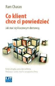Co klient chce ci powiedzieć. Autor: Ram Charan. Dadada.pl Okładka książki Co klient chce ci powiedzieć