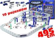 Opakowanie Duży Tor Samochodowy Policja 10 pojazdów 495cm
