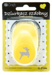 Dziurkacz ozdobny 2,5cm renifer. Wydawca: DP CRAFT. Dadada.pl Opakowanie Dziurkacz ozdobny 2,5cm renifer